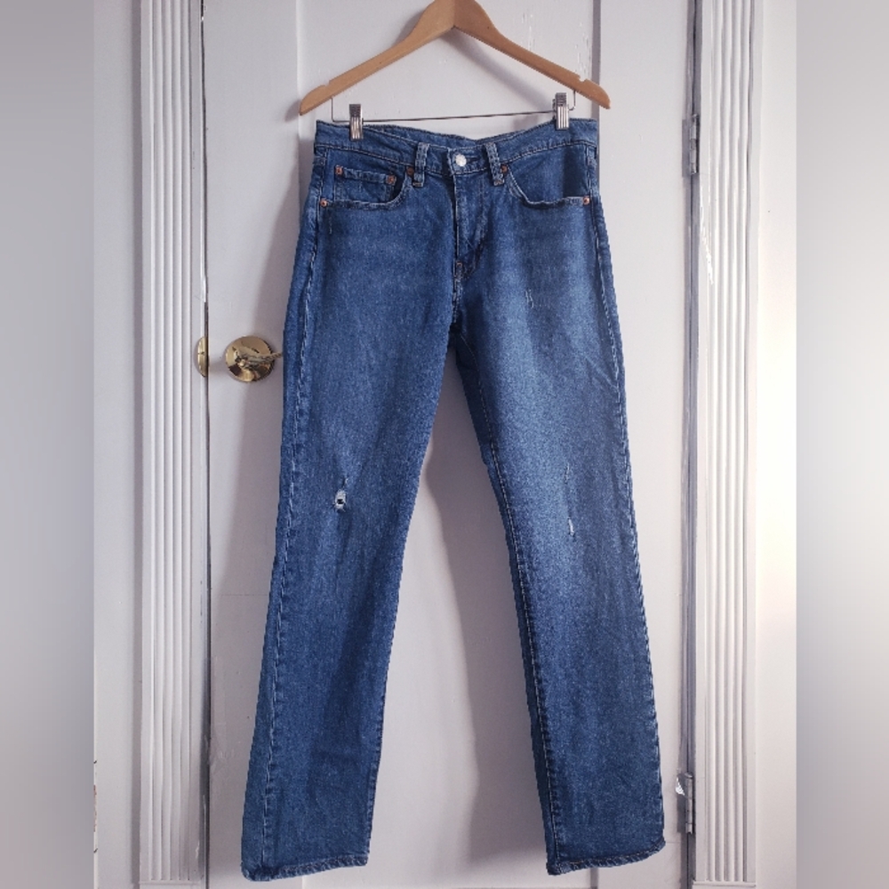 LEVI'S 31×32 511 Men's Blue Jeans Cotton Lyocell Blend